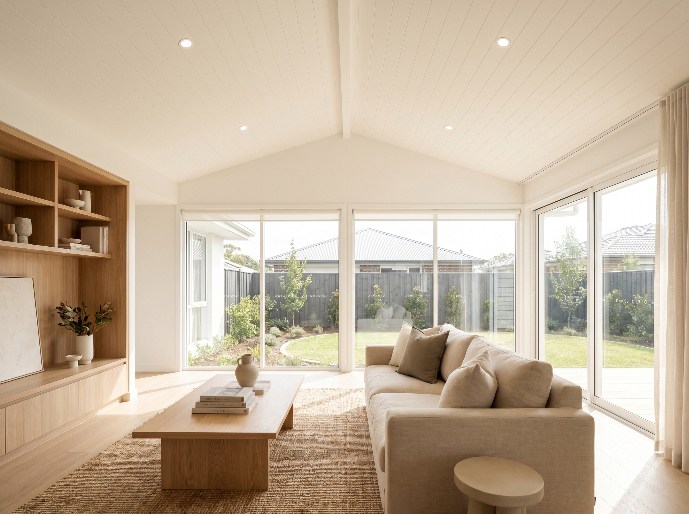 Lighting — Downlights done before lunch